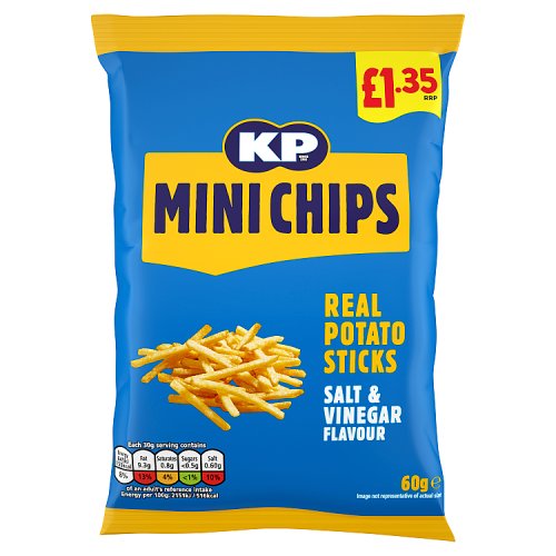 KP Mini Chips Salt & Vinegar 60g PMP pack shot