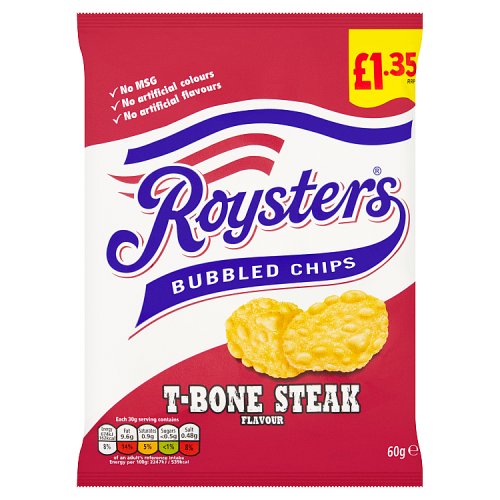 Roysters T Bone Steak 60g PMP pack shot