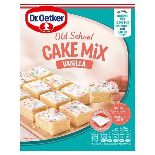 Dr Oetker Old School Cake Mix Vanilla 436g pack shot