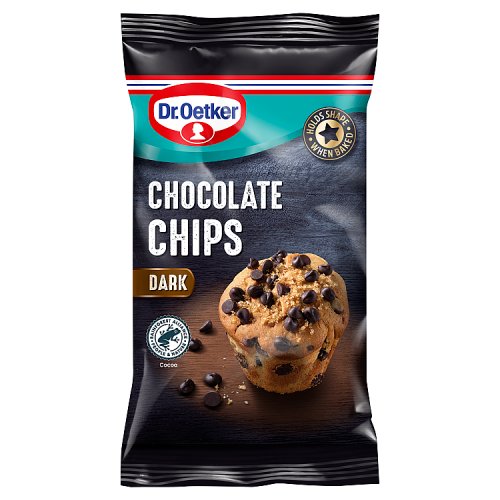 Dr Oetker Real Chocolate Chips Plain 100g pack shot