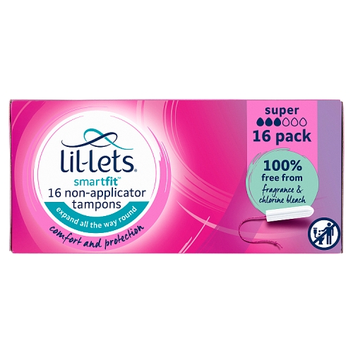 Lil-Lets Smartfit Non Applicator Super 16s pack shot