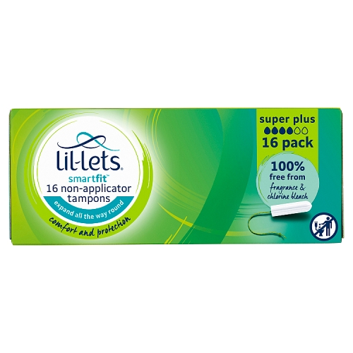 Lil-Lets Smartfit Non Applicator Super Plus 16s pack shot