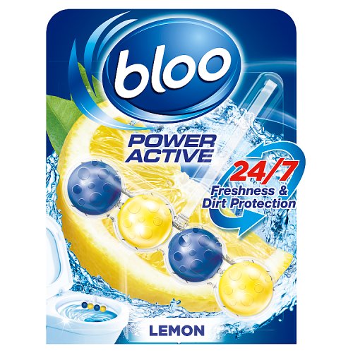 Bloo Power Clear Water Toilet Rim Block Lemon 50g pack shot