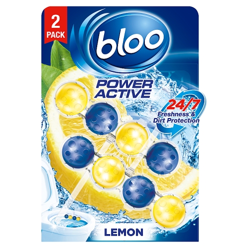 Bloo Rim Block Power Active Lemon Twin Pack 2g pack shot