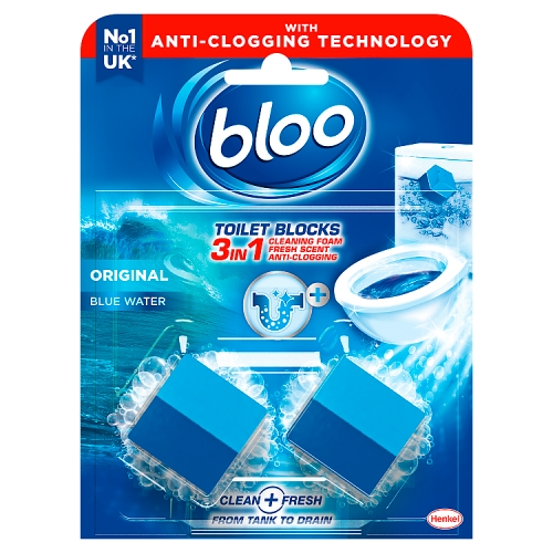 Bloo Duo Cube in Cistern Toilet Block Original 2g pack shot