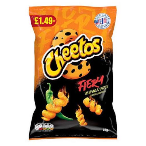 Cheetos Twisted Fiery Jalapeno & Chese 70g PMP pack shot