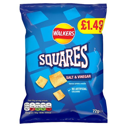 Squares Salt & Vinegar 72g PMP pack shot