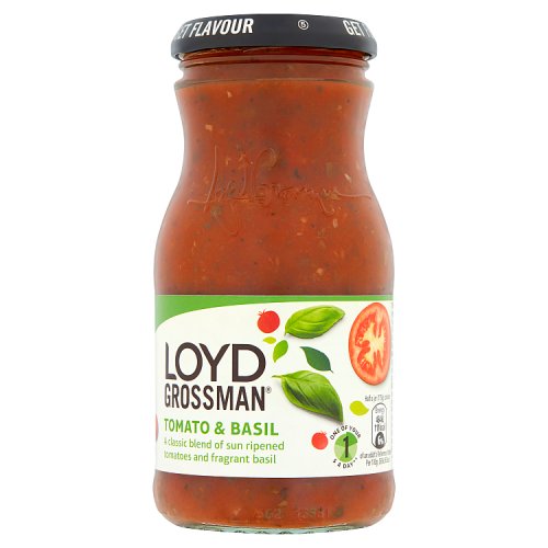 Loyd Grossman Tomato & Basil Sauce 350g pack shot