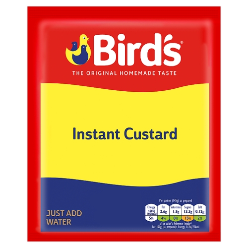 Birds Instant Custard Sachet 75g pack shot