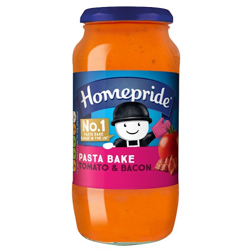 Homepride Pasta Bake Sauce Tomato & Bacon 485g pack shot