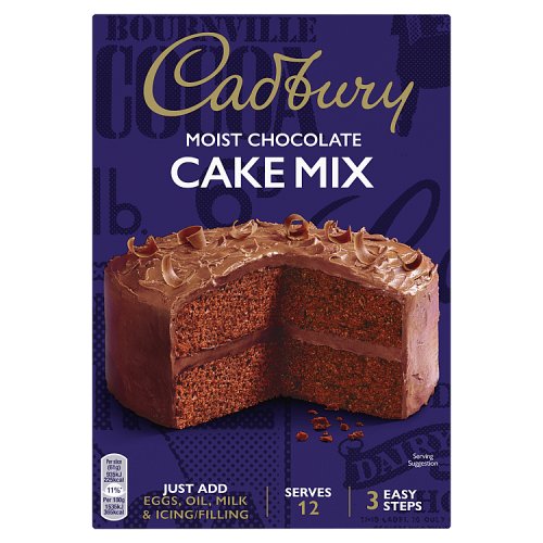 Cadbury Baking Chocolate Sponge Cake Mix 400g pack shot