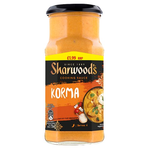Sharwoods Korma 420g PMP pack shot