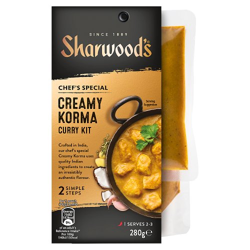 Sharwood's Korma Curry Sauce Kit 280g pack shot