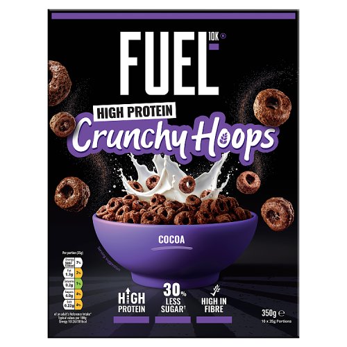 Fuel10k Chocolate Multigrain Hoops 350g pack shot