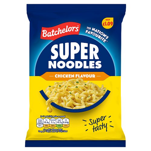 Batchelors Super Noodles Chicken PMP £1.09 90g pack shot