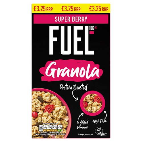 Fuel10k Berry Granola 400g PMP pack shot