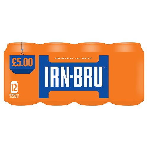 Irn Bru Regular 12pk (12 x 330ml) PMP pack shot