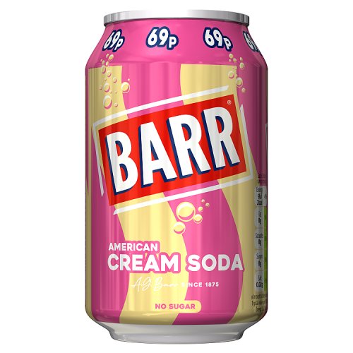 Barr Cream Soda 330ml PMP pack shot