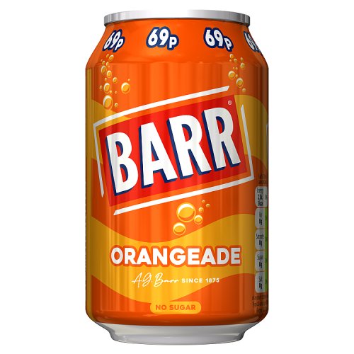 Barr Orangeade 330ml PMP pack shot