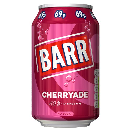 Barr Cherryade 330ml PMP pack shot