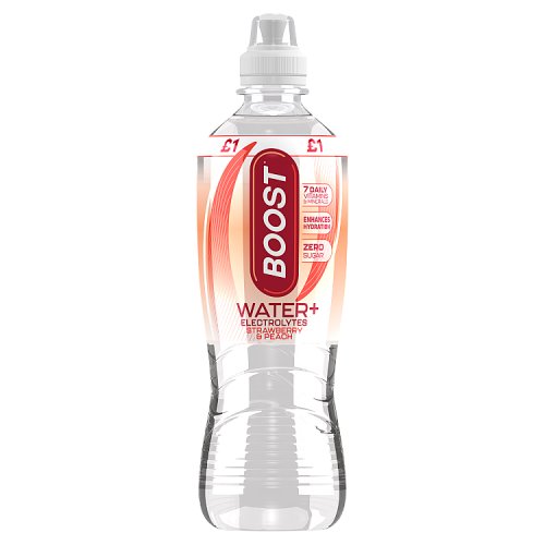 Boost Sport Hydration Water Strawberry Peach 500ml PMP pack shot