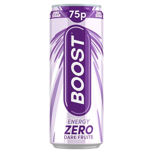 Boost Energy Zero Sugar Dark Fruits 250ml PMP pack shot