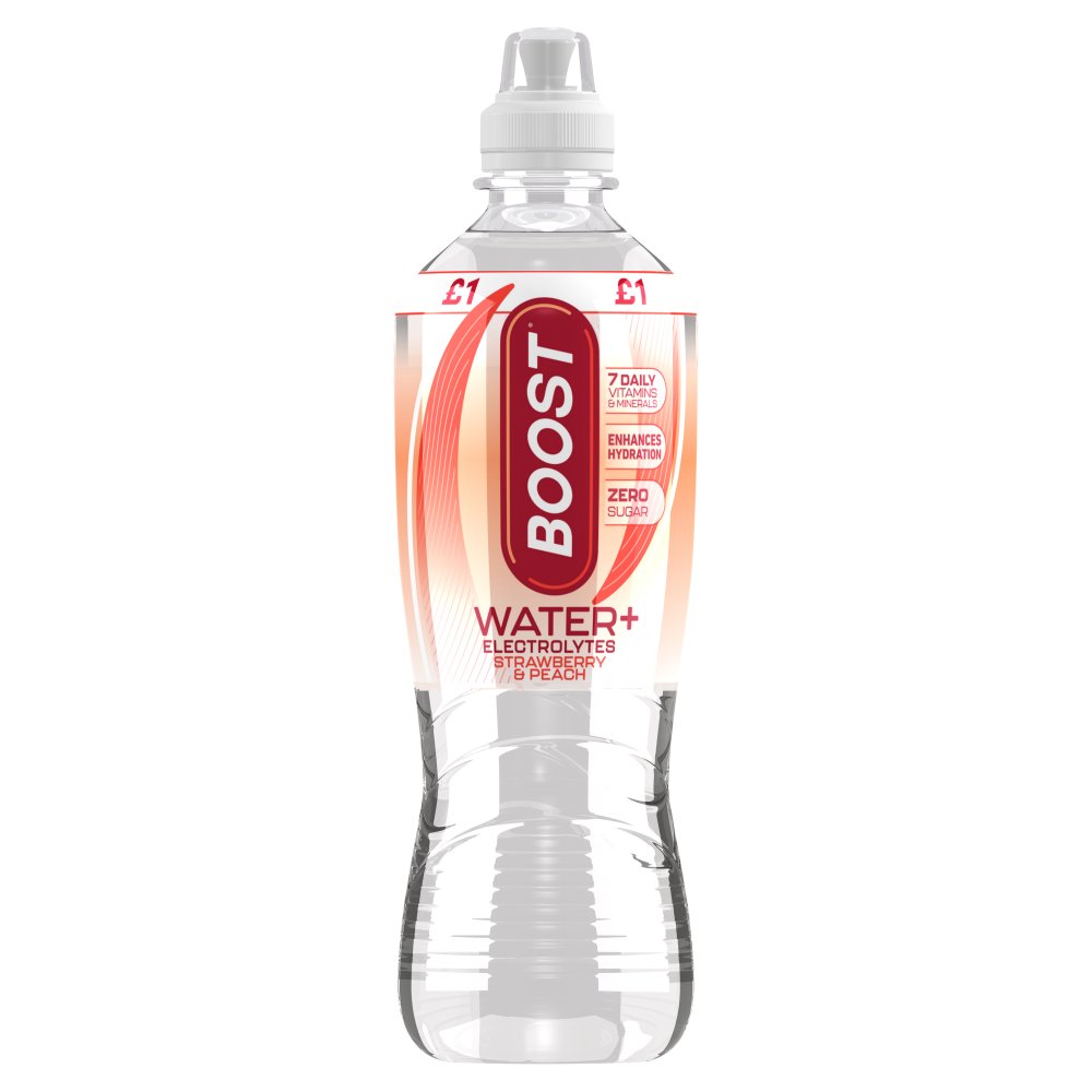 Boost Hydration Strawberry & Peach 500ml pack shot