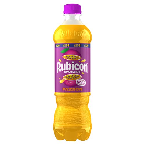 RUBICON SPARKLING PASSION FRUIT 500ML PMP pack shot