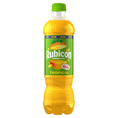 RUBICON SPARKLING TROPICAL 500ML PMP pack shot