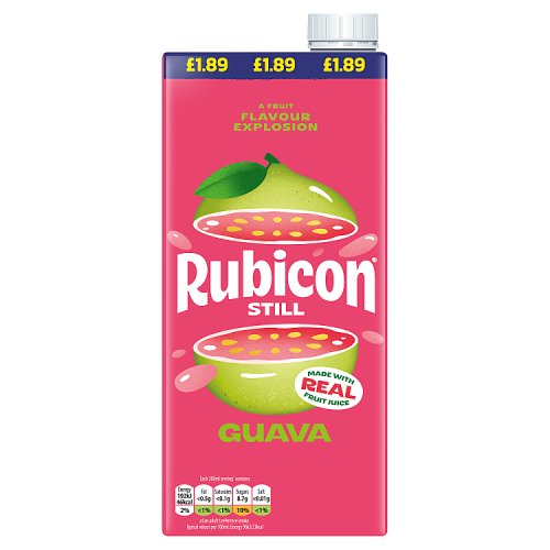 RUBICON STILL GUAVA 1LTR PMP pack shot