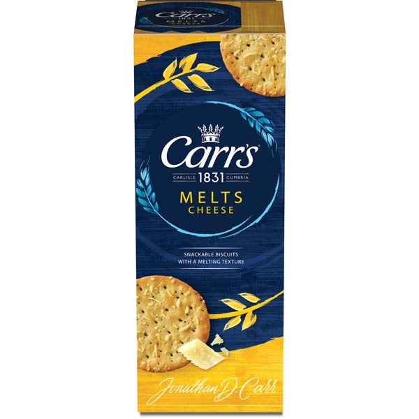 Carr's Melts Cheese 150g pack shot