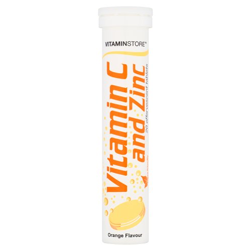 Effervescent Vitamin C & Zinc Tablets Orange 20's pack shot