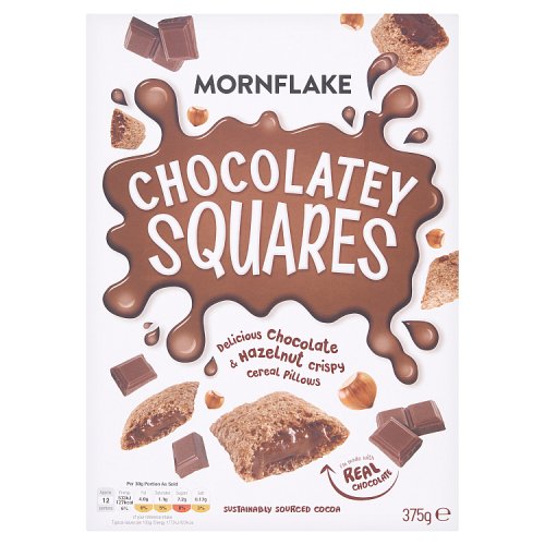 Mornflake Chocolatey Squares 375g pack shot