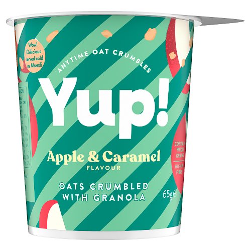 Yup! Caramel & Apple Crumbled Oats with Granola 65g pack shot