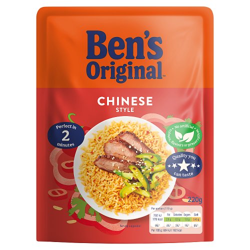Bens Original Special Chinese Microwave Rice 220g pack shot
