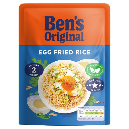 Bens Original Egg Fried Microwave Rice 220g pack shot