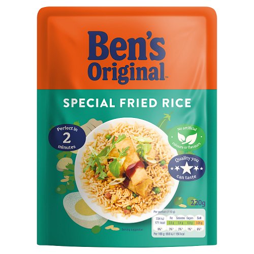 Bens Original Special Fried Microwavable Rice 220g pack shot