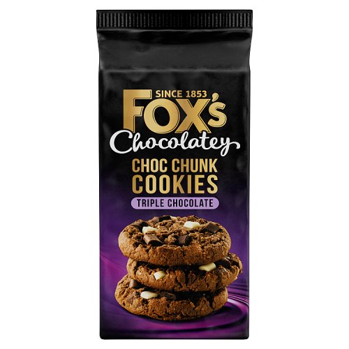 Foxs Cookies Triple Chocolate 180g pack shot