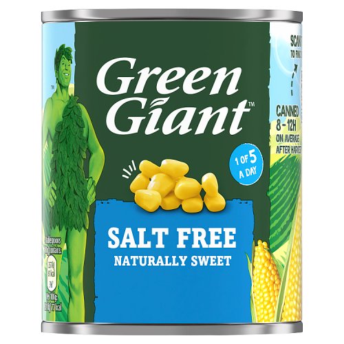 Green Giant No Salt Single 198g pack shot