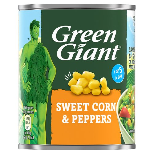 Green Giant Single 198G Sweet Corn & Peppers 12x198g pack shot