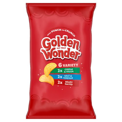 Golden Wonder Variety 6pk (6 x 25g) pack shot