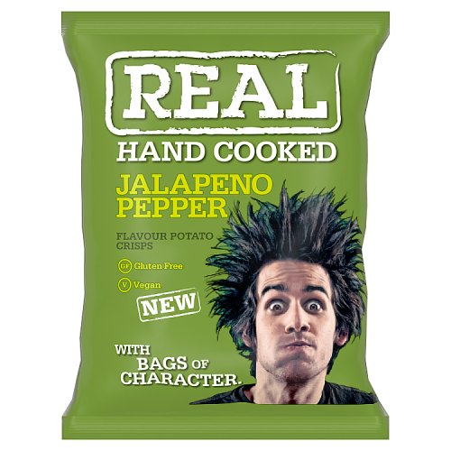 Real Crisps Jalapeno Pepper 35g pack shot