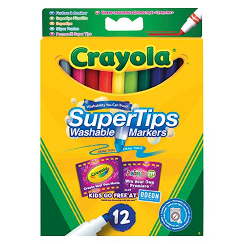 Crayola SuperTips - 12 Pack pack shot