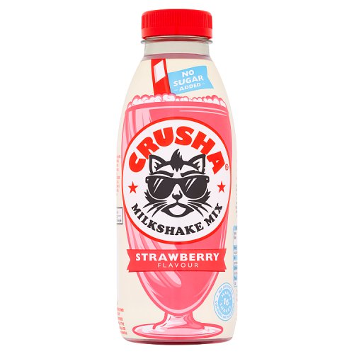 Crusha NAS Strawberry Milkshake Mix 500ml pack shot