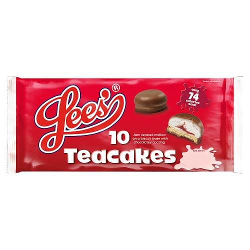 Lees Jam Teacakes 10pk (10 x 17.5g) pack shot