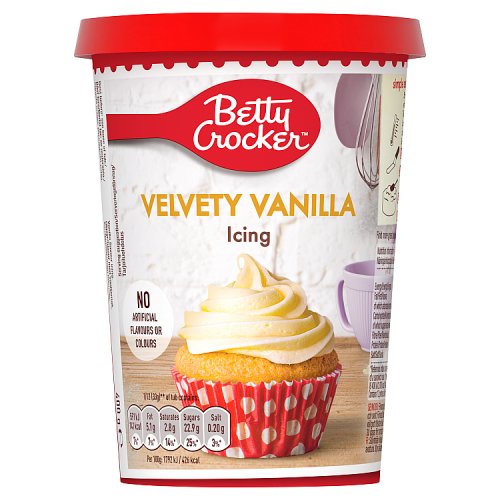Betty Crocker Vanilla Icing 400g pack shot