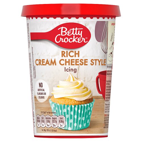 Betty Crocker Icing Cream Cheese 6x400g pack shot