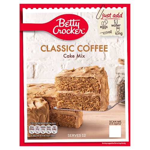 Betty Crocker Cake Mix Coffee 6x425g pack shot
