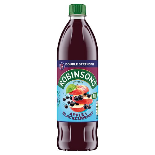 Robinsons Double Strength Apple & Blackcurrant NAS Fruit Squash PET 1Ltr pack shot