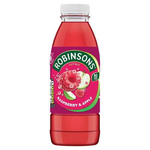 Robs Raspberry & Apple Ready To Drink 500ml pack shot